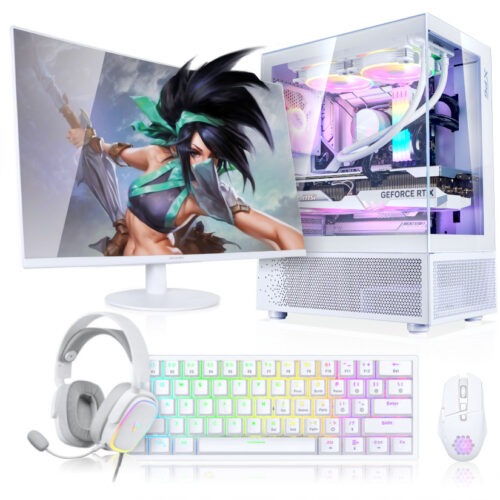 Zestaw Komputer Gamingowy White V9|RYZEN 7 5800X|NVIDIA RTX 5070|32GB