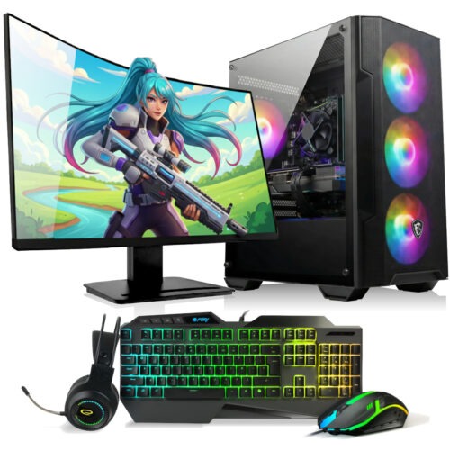 ZESTAW KOMPUTER GAMINGOWY X8|RYZEN 5|RADEON RX 6500 XT|32GB|WiFi BT