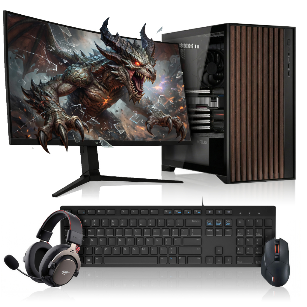 Zestaw Czarny Komputer Gamingowy ZEN V5 / Intel i5-14600KF / RTX 5070 12GB / DDR5